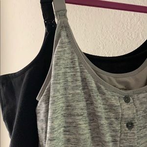 2 NURSING TANK TOPS